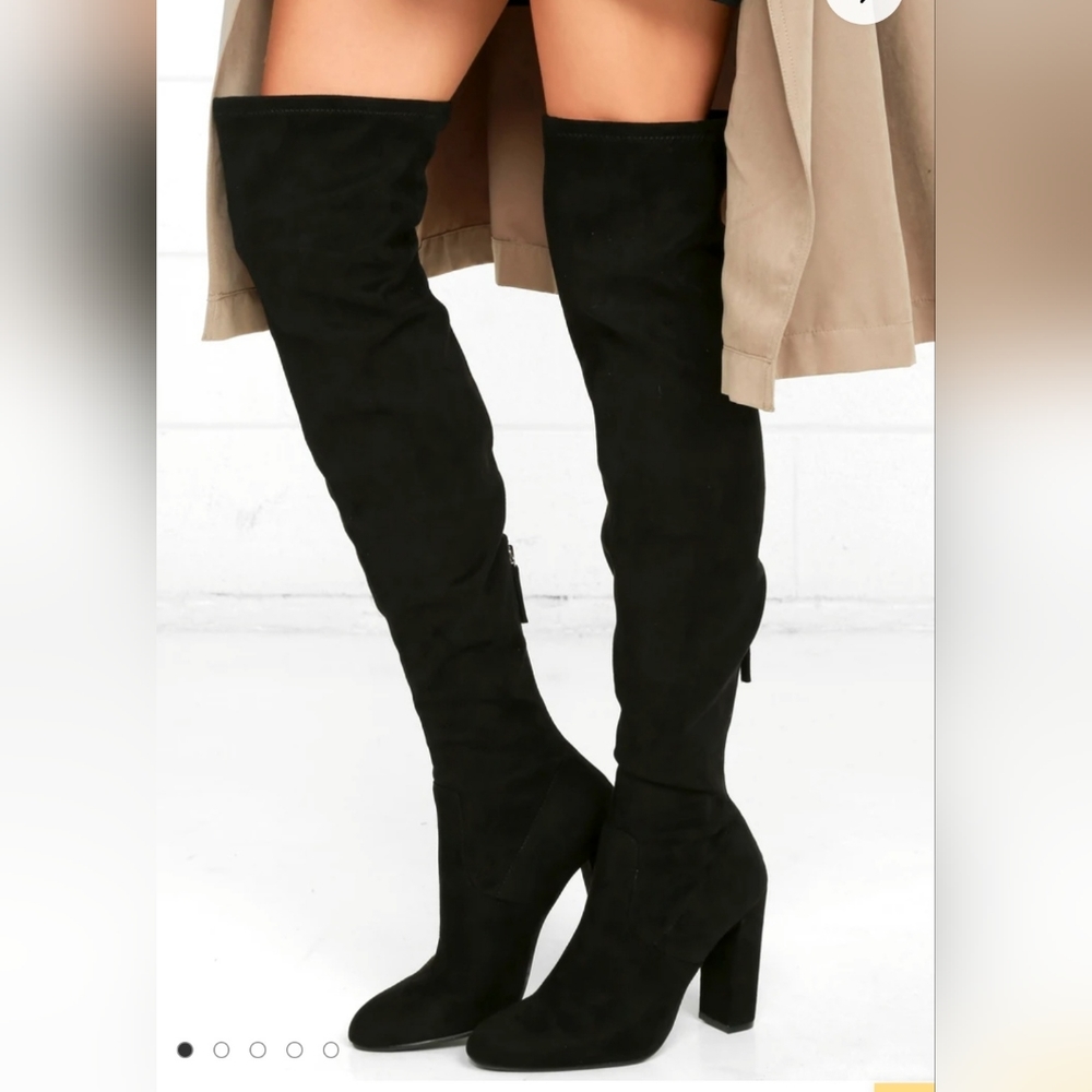 NWOT Over the Knee suede boots